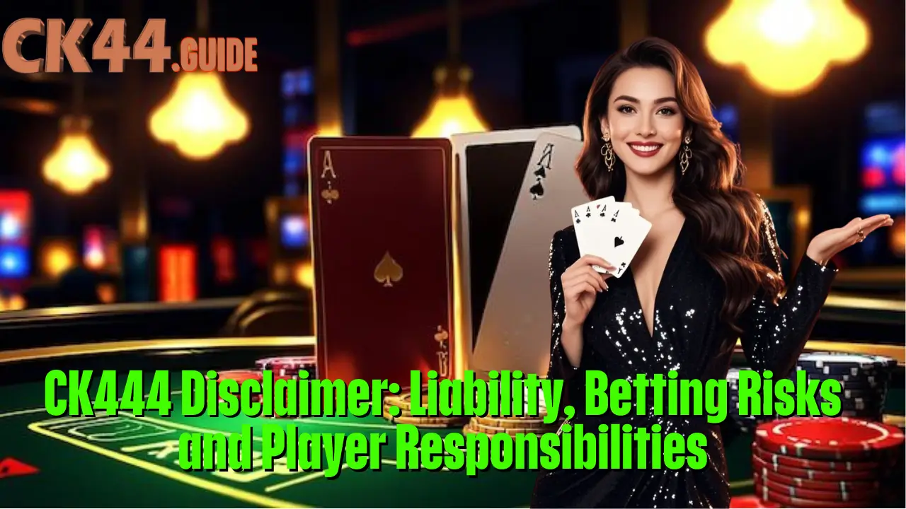 CK444 Disclaimer: Liability, Betting Risks and Player Responsibilities 1 CK444 Disclaimer: Liability, Betting Risks and Player Responsibilities