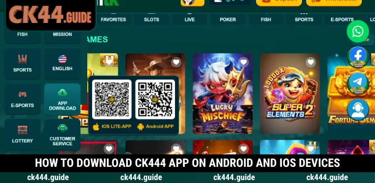 Ck444 App 2 Download CK444 App on Android and iOS with QR codes