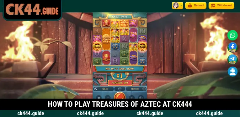 Treasures of Aztec at CK444 – Ancient Riches and Wild Transformations 3 Unlock the secrets of the ancient Aztec temple at CK444