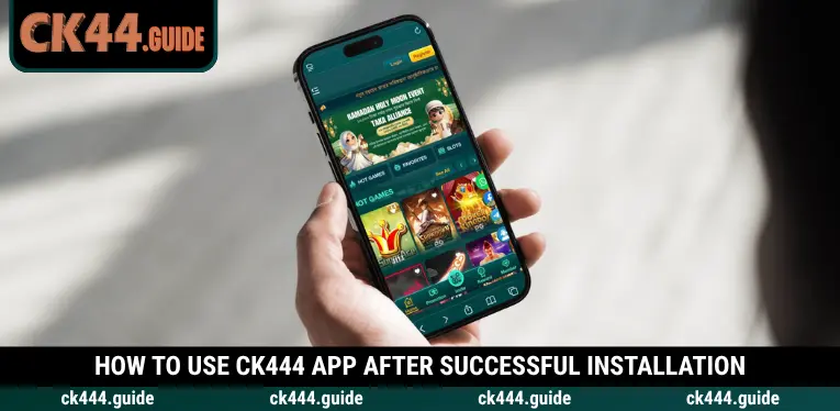 Ck444 App 3 Explore CK444 App features after installation