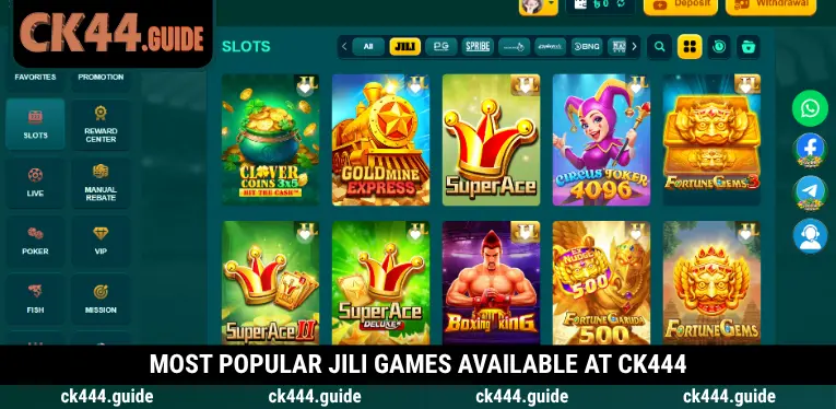 Jili Games at CK444 – Top Slot Titles and Exciting Bonus Features 2 Top Jili Games with exciting features at CK444