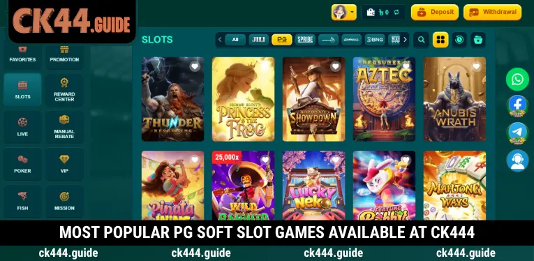 PG Soft at CK444 – Popular Slot Games and Unique Bonus Features 2 Top PG Soft slots with unique bonus features at CK444