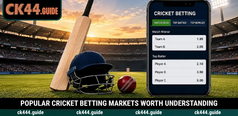 Cricket Betting at CK444 – Match Odds and Exchange Betting Guide 2 From Match Winner to Total Runs and Top Batsman