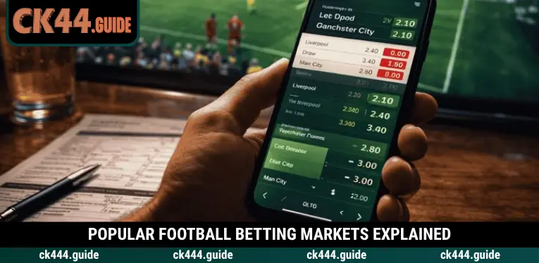 Soccer Betting Online at CK444 – Follow Every Football Moment 2 From 1X2 and Asian Handicap to exact score predictions